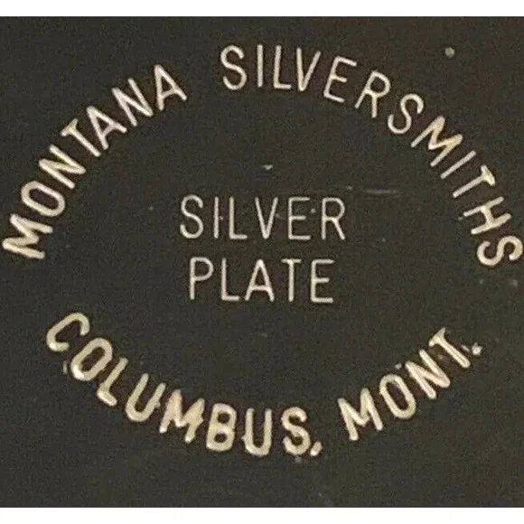 SOLD!!! Sold!!MONTANA SILVERSMITHS Silver Plated~Western belt buckle~ Columbus - Picture 8 of 12